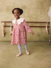 Rožinė - Cath Kidston suknelė su apykakle ir sagomis per visą ilgį (3mėn.–7m.) - 1 paveikslėlis iš 8
