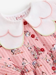Rožinė - Cath Kidston suknelė su apykakle ir sagomis per visą ilgį (3mėn.–7m.) - 7 paveikslėlis iš 8