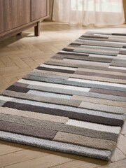 Greige Rio Broken Stripes Runner - Image 2 of 5