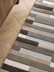 Greige Rio Broken Stripes Runner - Image 3 of 5