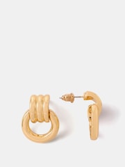 Zlatno - Minđuše sa obručem od Mint Velvet - Slika 3 od 4