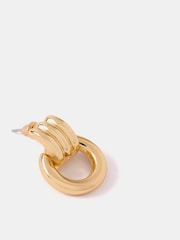 Zlatno - Minđuše sa obručem od Mint Velvet - Slika 4 od 4