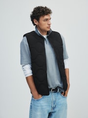 The Set Quilted Gilet Black - Image 1 of 10