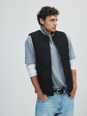 The Set Quilted Gilet Black - Image 2 of 10