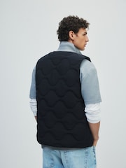 The Set Quilted Gilet Black - Image 3 of 10