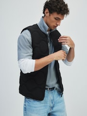 The Set Quilted Gilet Black - Image 6 of 10
