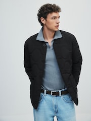 The Set Quilted Bomber Jacket Black - Image 2 of 11