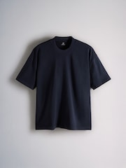 The Set 4 Pack Heavyweight Oversized T-Shirts Navy/Grey - Image 4 of 7