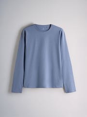 The Set 4 Pack Long Sleeve Regular T-Shirts Blue/Grey - Image 2 of 7