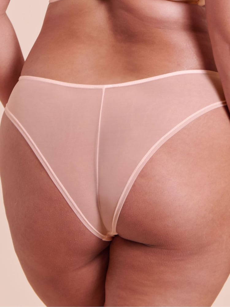 Curvy Kate Pink Lightstyle Scallop Brazilian - Image 2 of 5