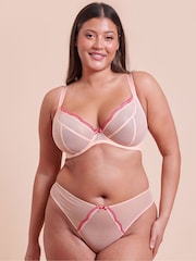 Curvy Kate Pink Lightstyle Scallop Brazilian - Image 3 of 5