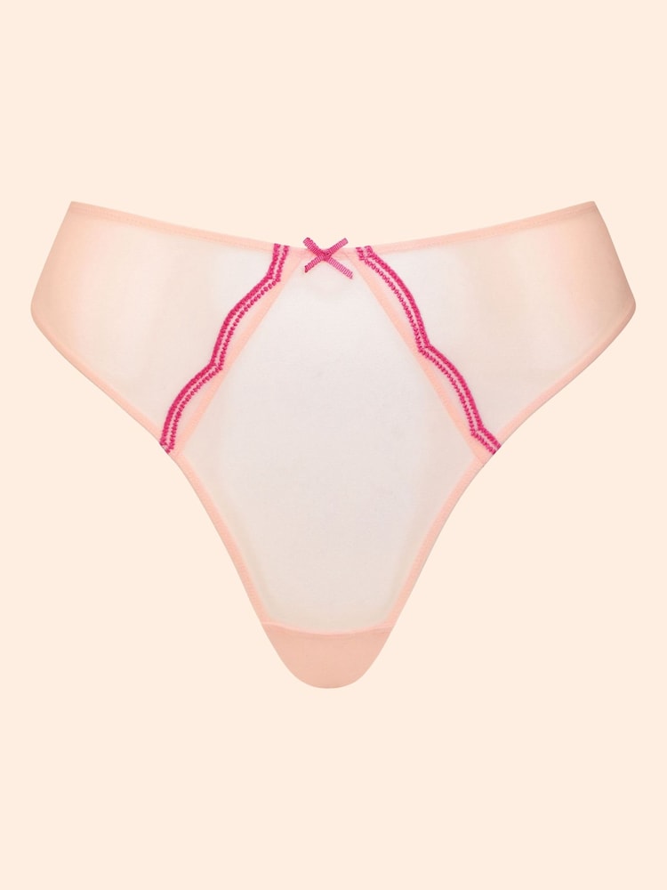 Curvy Kate Pink Lightstyle Scallop Brazilian - Image 5 of 5