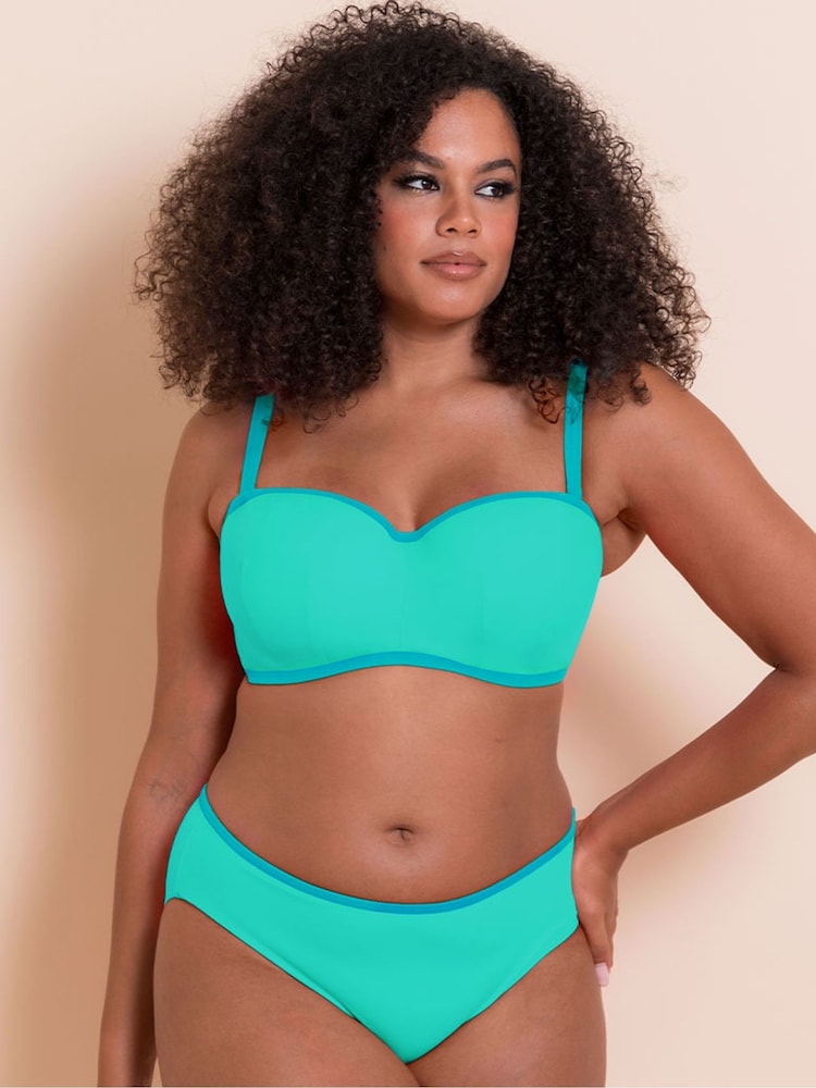 Curvy Kate Blue Minimalist Bikini Briefs - Image 1 of 3