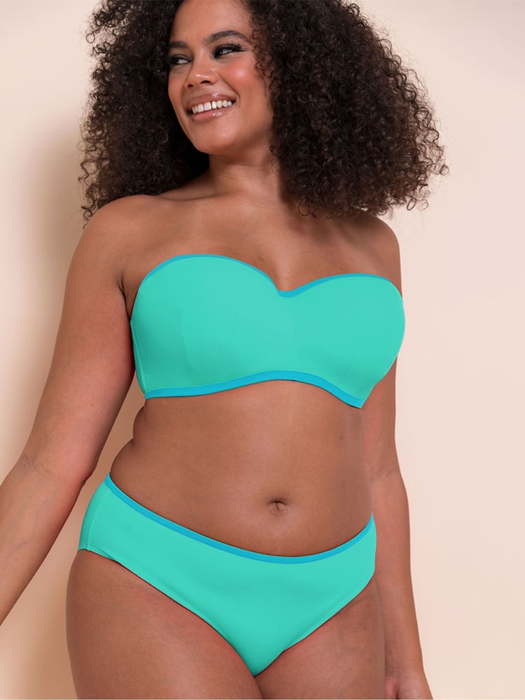 Curvy Kate Blue Minimalist Bikini Briefs - Image 2 of 3