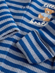 Navy Little Brother Family Baby Sleepsuit (0-2yrs) - Image 8 of 9