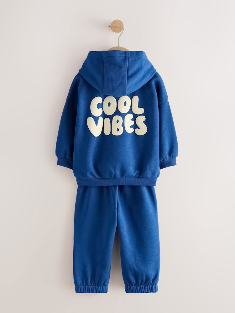 Cobalt Blue Hoodie and Joggers Set (3mths-7yrs) - Image 2 of 5 Cobalt Blue Hoodie and Joggers Set (3mths-7yrs) - Image 2 of 5