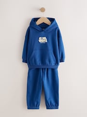 Cobalt Blue Back Print Hoodie and Joggers Set (3mths-7yrs) - Image 6 of 8
