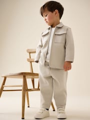Κρεμ - Smart Jacket Top & Trousers Set 3 Piece (3mths-7yrs) - Εικόνα 1 από 9