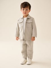 Κρεμ - Smart Jacket Top & Trousers Set 3 Piece (3mths-7yrs) - Εικόνα 2 από 9