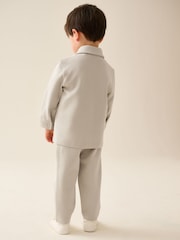 Κρεμ - Smart Jacket Top & Trousers Set 3 Piece (3mths-7yrs) - Εικόνα 3 από 9
