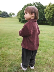 Burgundy Red Smart Jacket Top & Trousers Set 3 Piece (3mths-7yrs) - Image 3 of 3