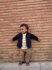 Σκούρο Μπλε - Smart Jacket Top & Trousers Set 3 Piece (3mths-7yrs) - Εικόνα 1 από 10