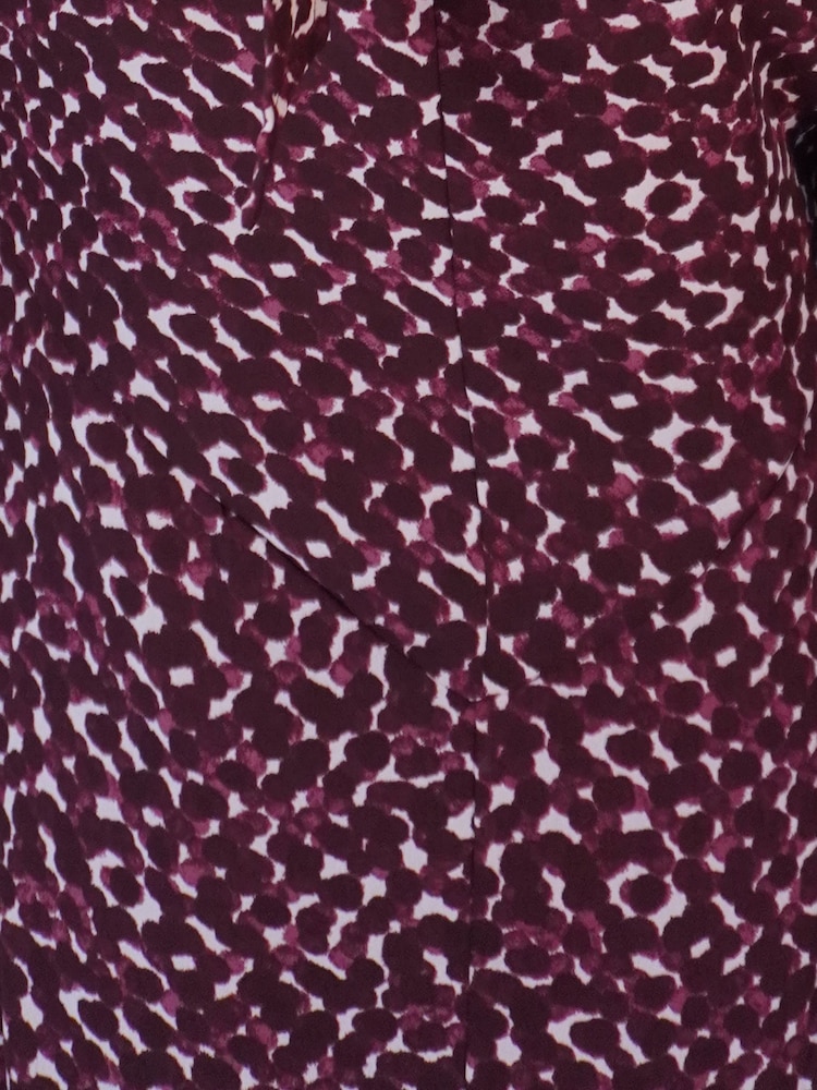 Religion Red High Low Fae Ruffle Skirt in Port Polka Dot Print - Image 6 of 6 Religion Red High Low Fae Ruffle Skirt in Port Polka Dot Print - Image 6 of 6