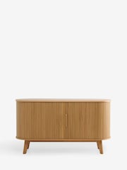 Mid Natural Hyde Tambour Door Large Sideboard - Image 1 of 5