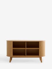 Mid Natural Hyde Tambour Door Large Sideboard - Image 2 of 5