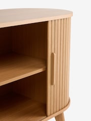 Mid Natural Hyde Tambour Door Large Sideboard - Image 4 of 5