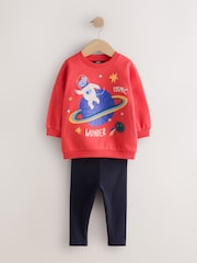 Rouge - Ensemble Sweat-shirt et Leggings 2 Piece (3mois-7ans) - Image 4 de 8