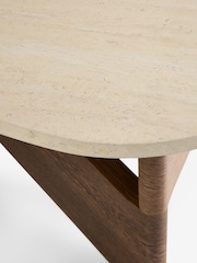 Dark Natural Arches Marble Effect Coffee Table - Image 7 of 7
