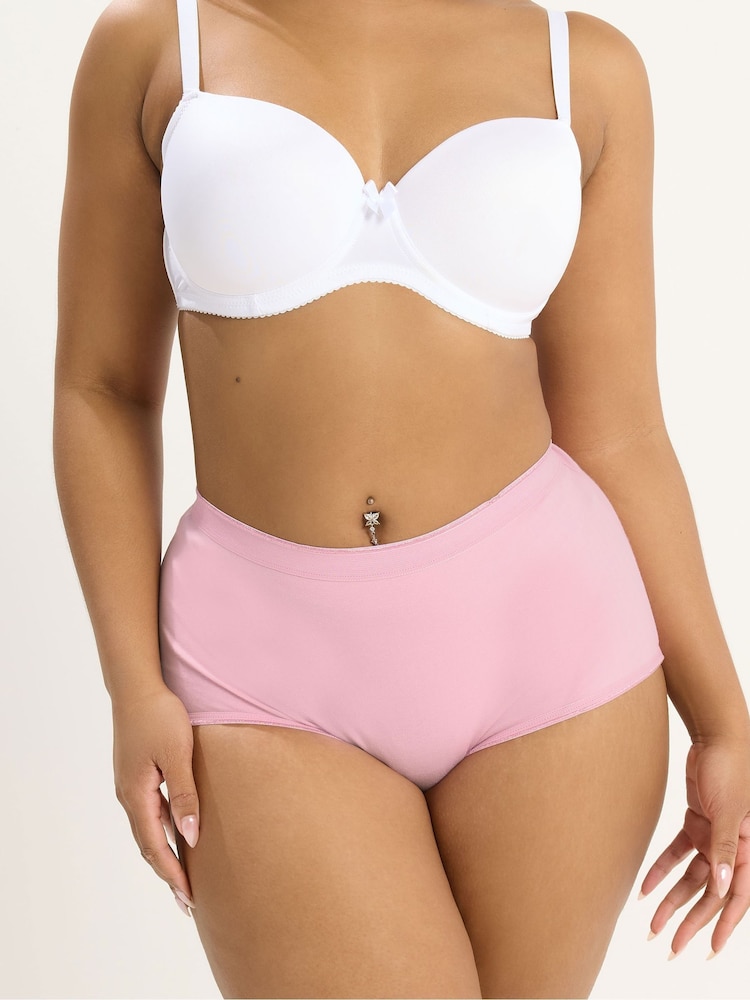 Yours Curve Black Full Brief 5 Pack - Image 2 of 8