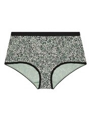 Yours Curve Black Animal Full Brief 5 Pack - Image 6 of 8