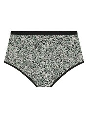 Yours Curve Black Animal Full Brief 5 Pack - Image 7 of 8