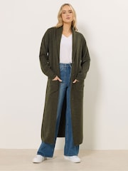 Long Tall Sally Green Knitted Coatigan - Image 1 of 6