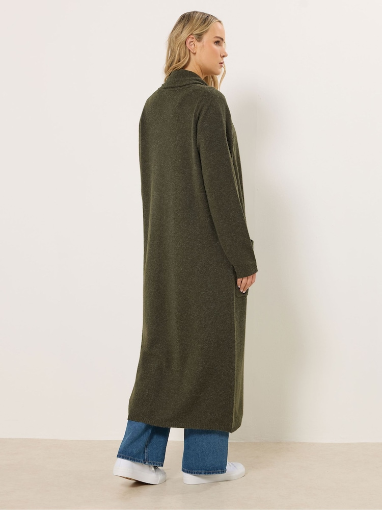 Long Tall Sally Green Knitted Coatigan - Image 2 of 6 Long Tall Sally Green Knitted Coatigan - Image 2 of 6