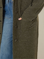 Long Tall Sally Green Knitted Coatigan - Image 5 of 6