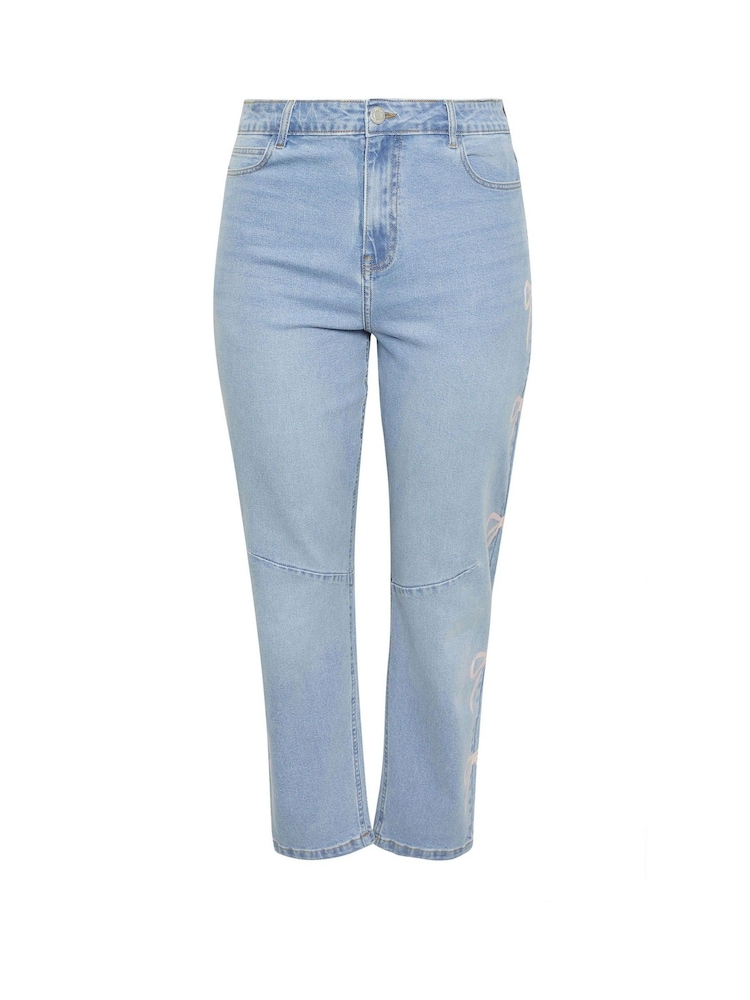 Yours Curve Limited Bow Printed Jeans - 圖片 5/5