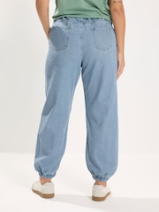Yours Curve Blue Jogger Pull On Jean - Image 3 of 5