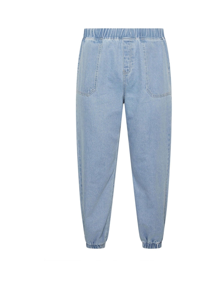 Yours Curve Blue Jogger Pull On Jean - Image 5 of 5