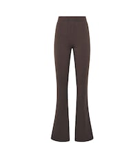 Long Tall Sally Brown Side Stripe Flare Leggings - Image 5 of 5