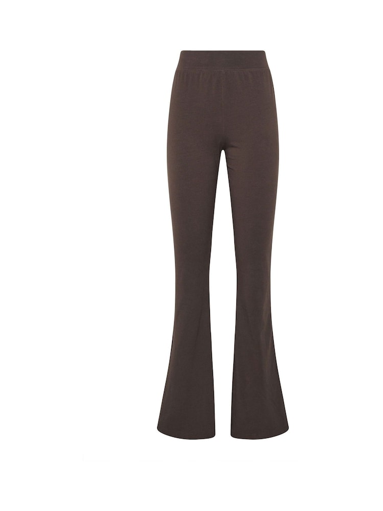 Long Tall Sally Brown Side Stripe Flare Leggings - Image 5 of 5