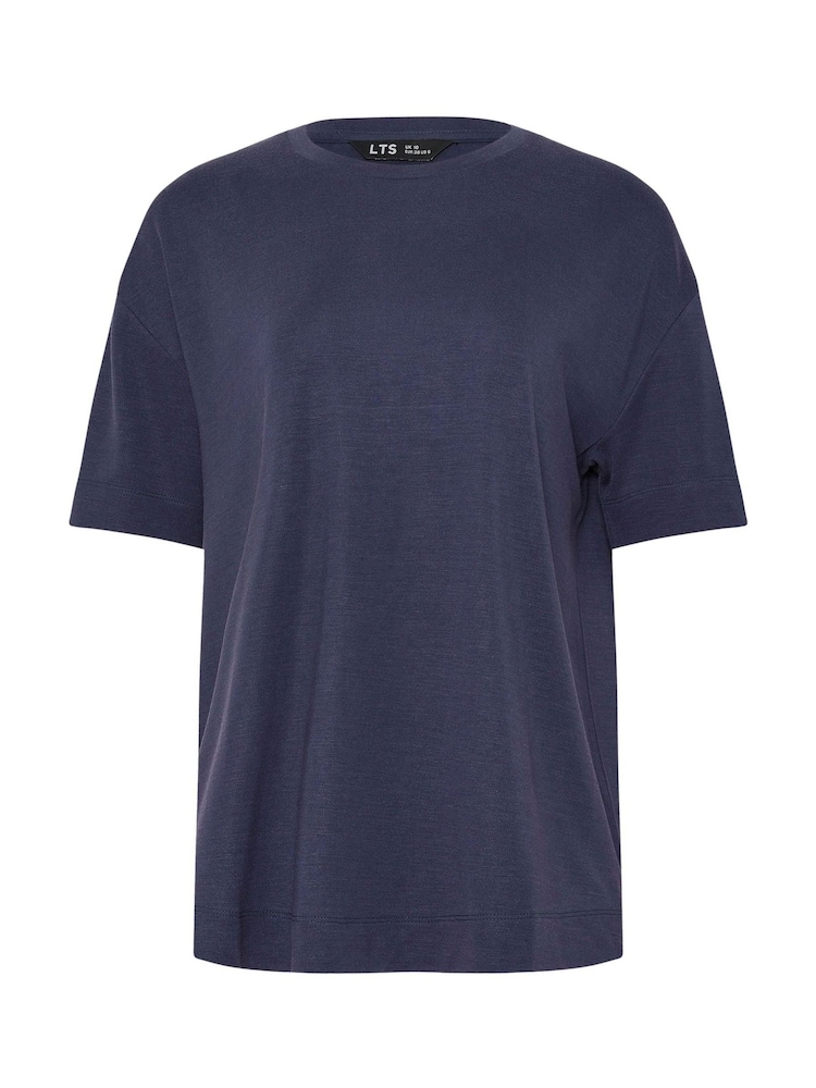 Long Tall Sally Blue Premium Interlock Sweat T-Shirt - Image 2 of 2