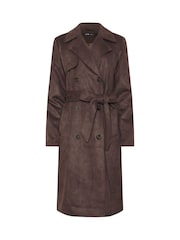 Long Tall Sally Suedette Trench Coat - Imagem 6 de 6