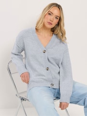 Long Tall Sally Blue Seam Detail Cardigan - Image 1 of 5