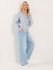 Long Tall Sally Blue Seam Detail Cardigan - Image 2 of 5