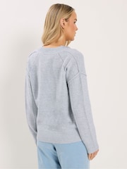 Long Tall Sally Blue Seam Detail Cardigan - Image 3 of 5