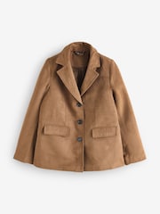 Yours Curve Brown Suedette Blazer - Image 1 of 1