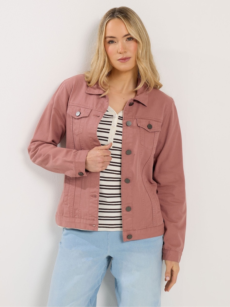 Long Tall Sally Pink Denim Jacket - Image 1 of 5